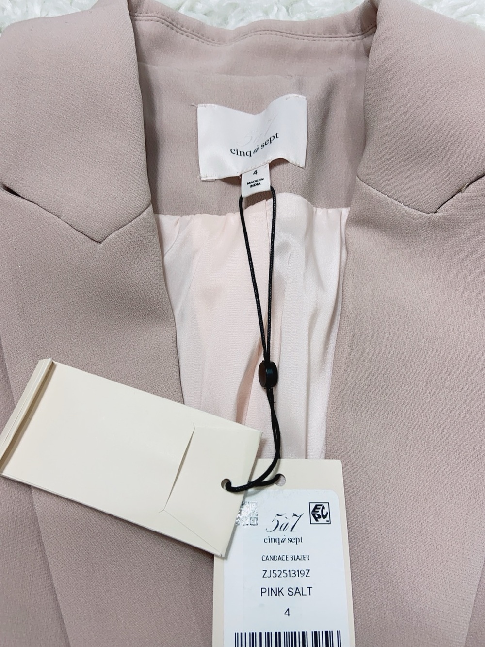 NWT $795 CINQ A SEPT Candace Crepe Floral Embroidered Jacket Blazer - Picture 11 of 13